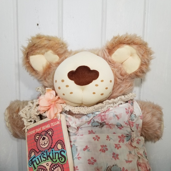 VTG 1985 Xavier Roberts 22" Hattie Furskin Plush Teddy Bear Stuffed Animal Toy - Picture 5 of 12